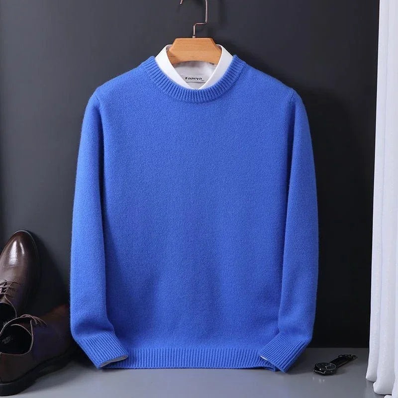DELAMONT | Pull Col Rond Maille Douce Marcel