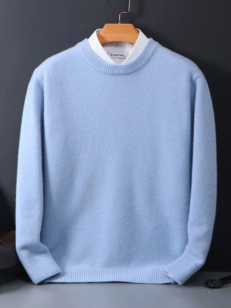 DELAMONT | Pull Col Rond Maille Douce Marcel