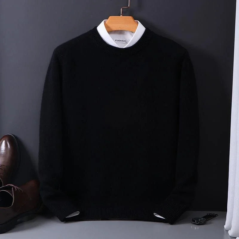 DELAMONT | Pull Col Rond Maille Douce Marcel