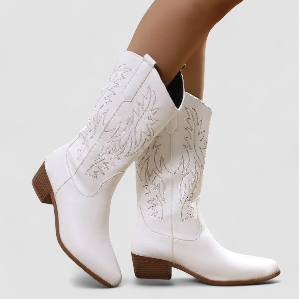 DELAMONT| Bottes Western Orthopédiques Claire