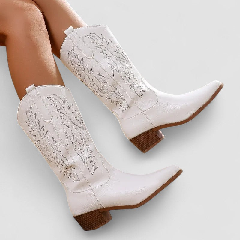 DELAMONT| Bottes Western Orthopédiques Claire