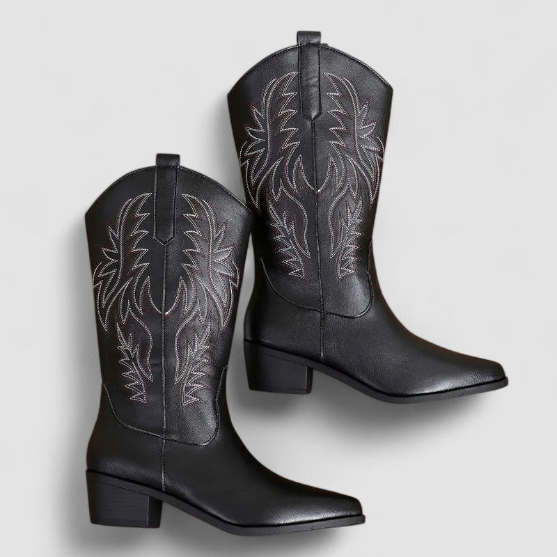 DELAMONT| Bottes Western Orthopédiques Claire