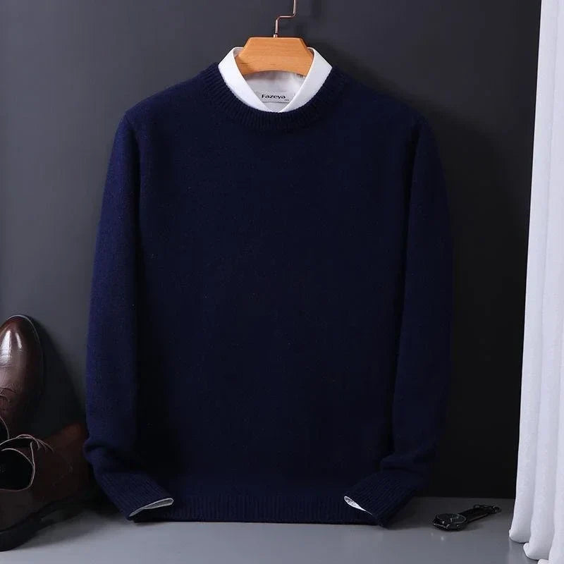 DELAMONT | Pull Col Rond Maille Douce Marcel