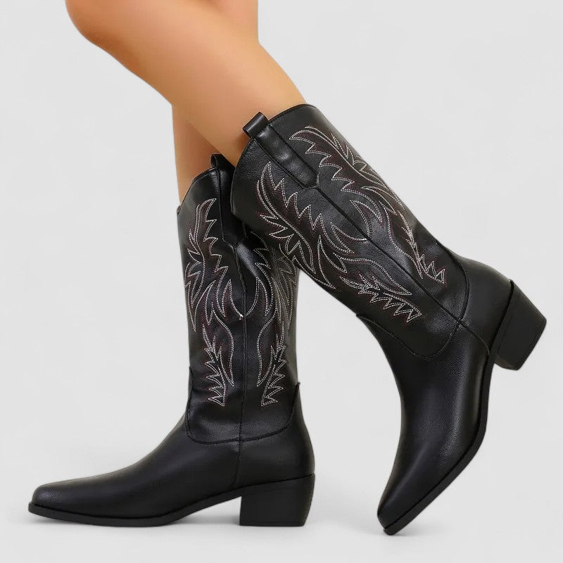 DELAMONT| Bottes Western Orthopédiques Claire
