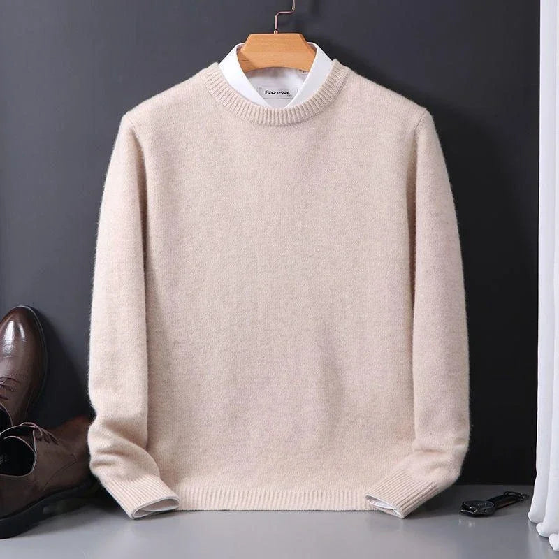 DELAMONT | Pull Col Rond Maille Douce Marcel