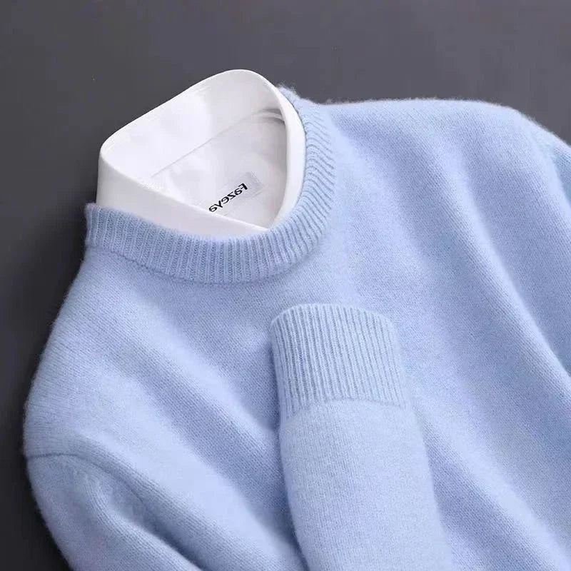 DELAMONT | Pull Col Rond Maille Douce Marcel