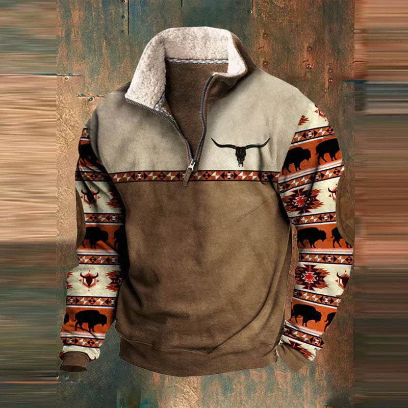 DELAMONT| PULL AVEC ZIP POR HOMME