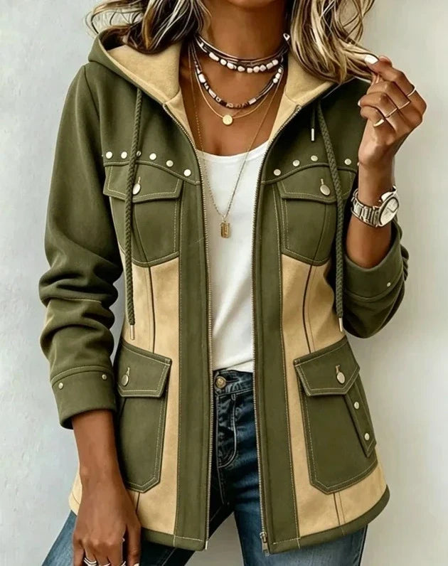 DELAMONT | Veste à Capuche Bi-Matière Véronique
