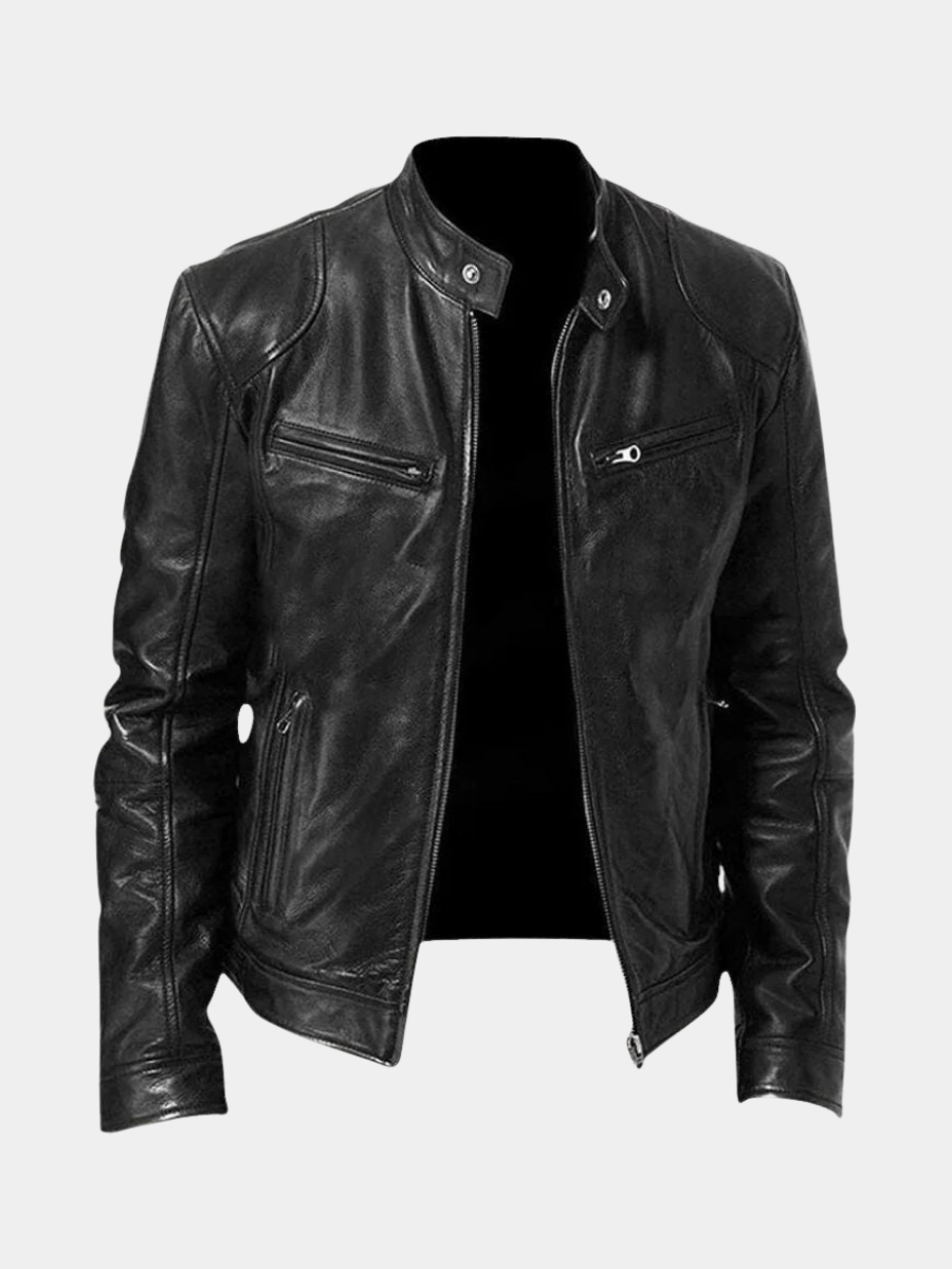 DELAMONT | VESTE EN CUIR HAUT DE GAMME ÉLÉGANTE POUR HOMME