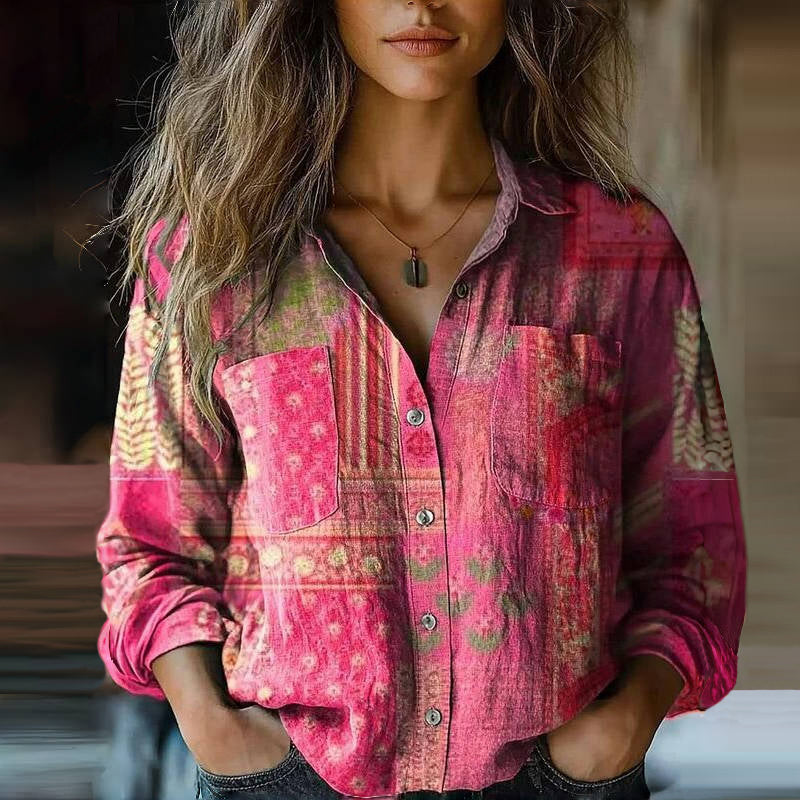DELAMONT| Blouse à Imprimé Floral Rétro Nanna