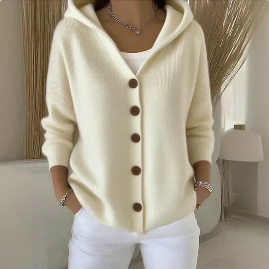 DELAMONT | Cardigan à Capuche Boutonné Marie