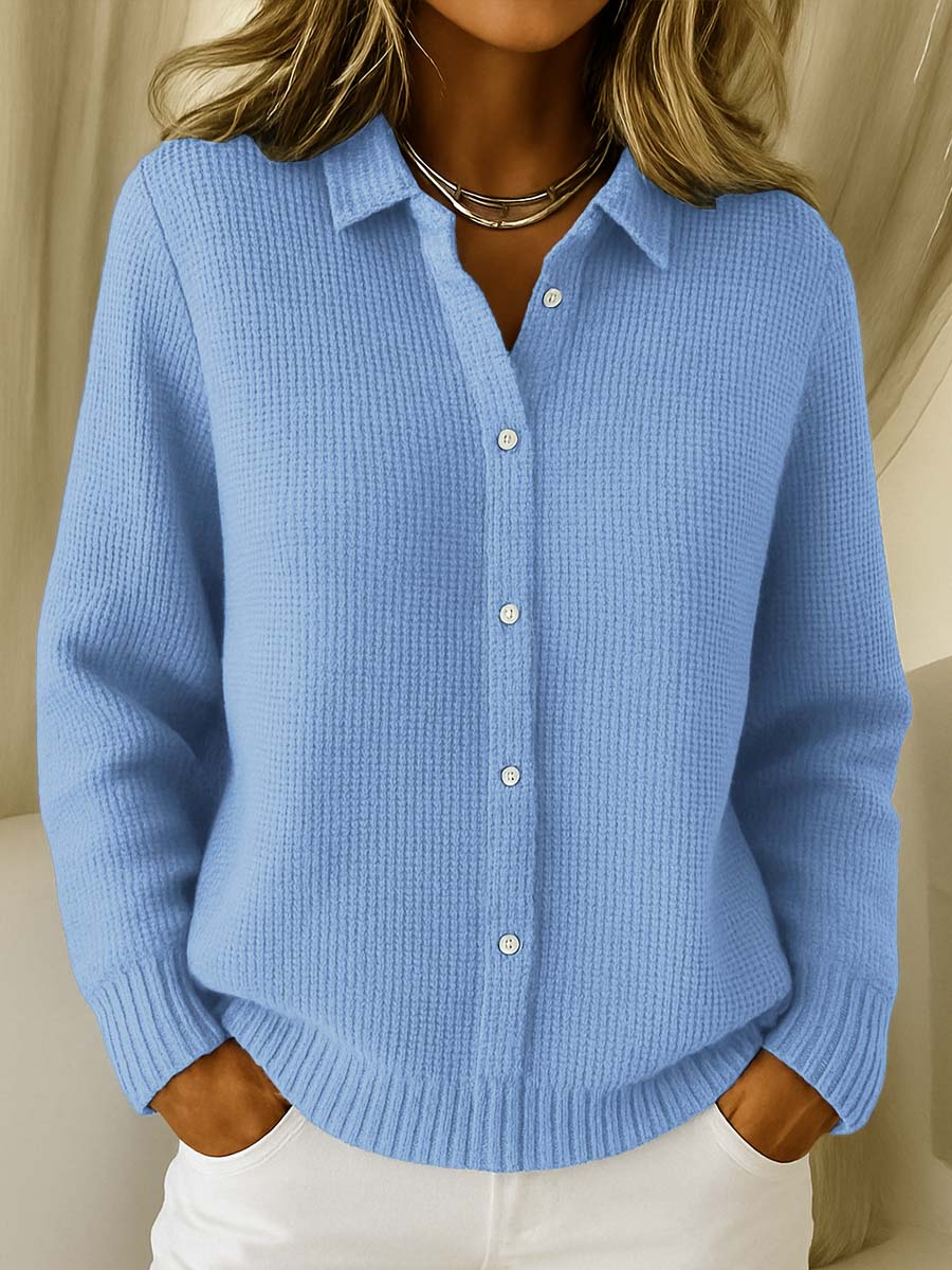 DELAMONT| Cardigan Maille Texturée Boutonné Catherine