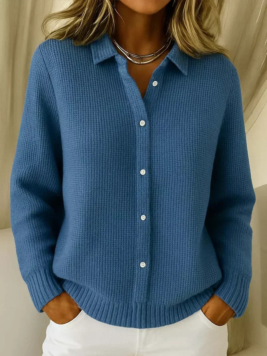 DELAMONT| Cardigan Maille Texturée Boutonné Catherine