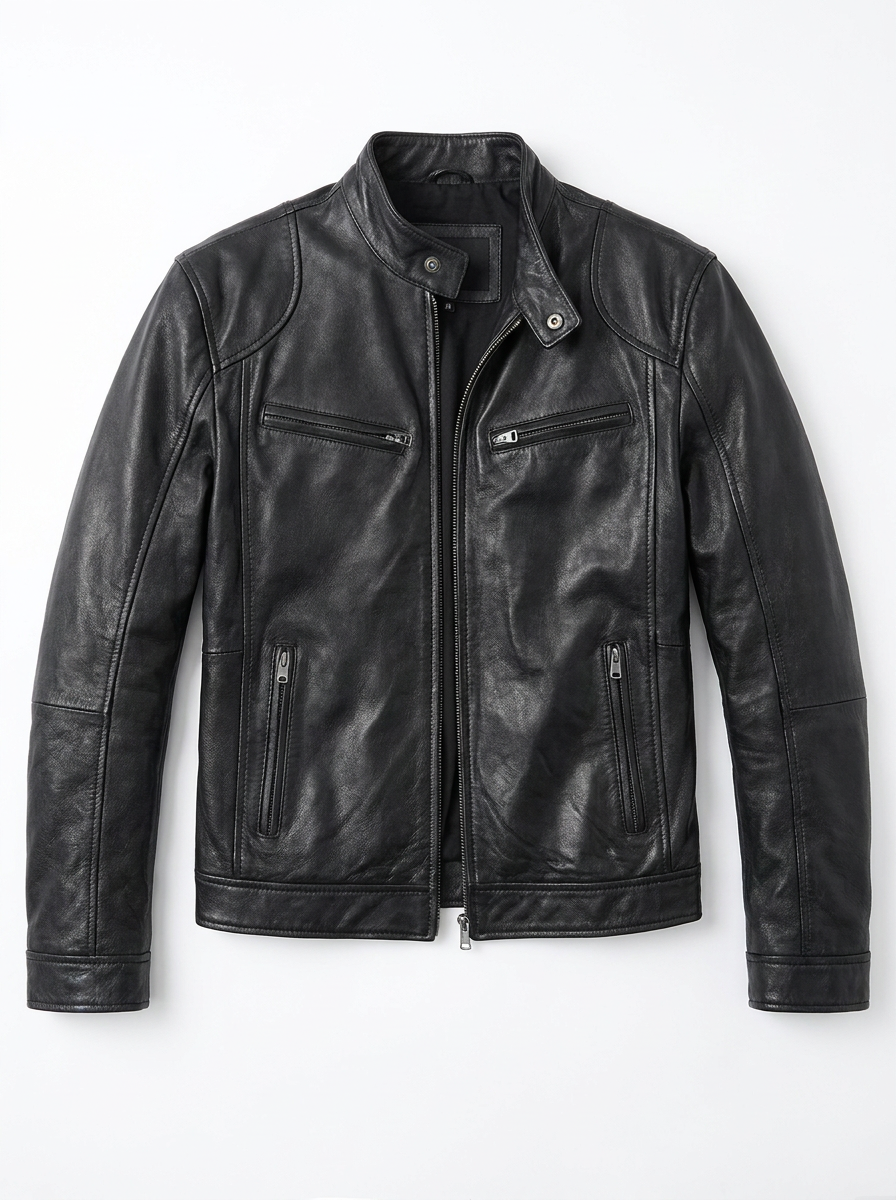 Delemont| Veste en cuir décontractée