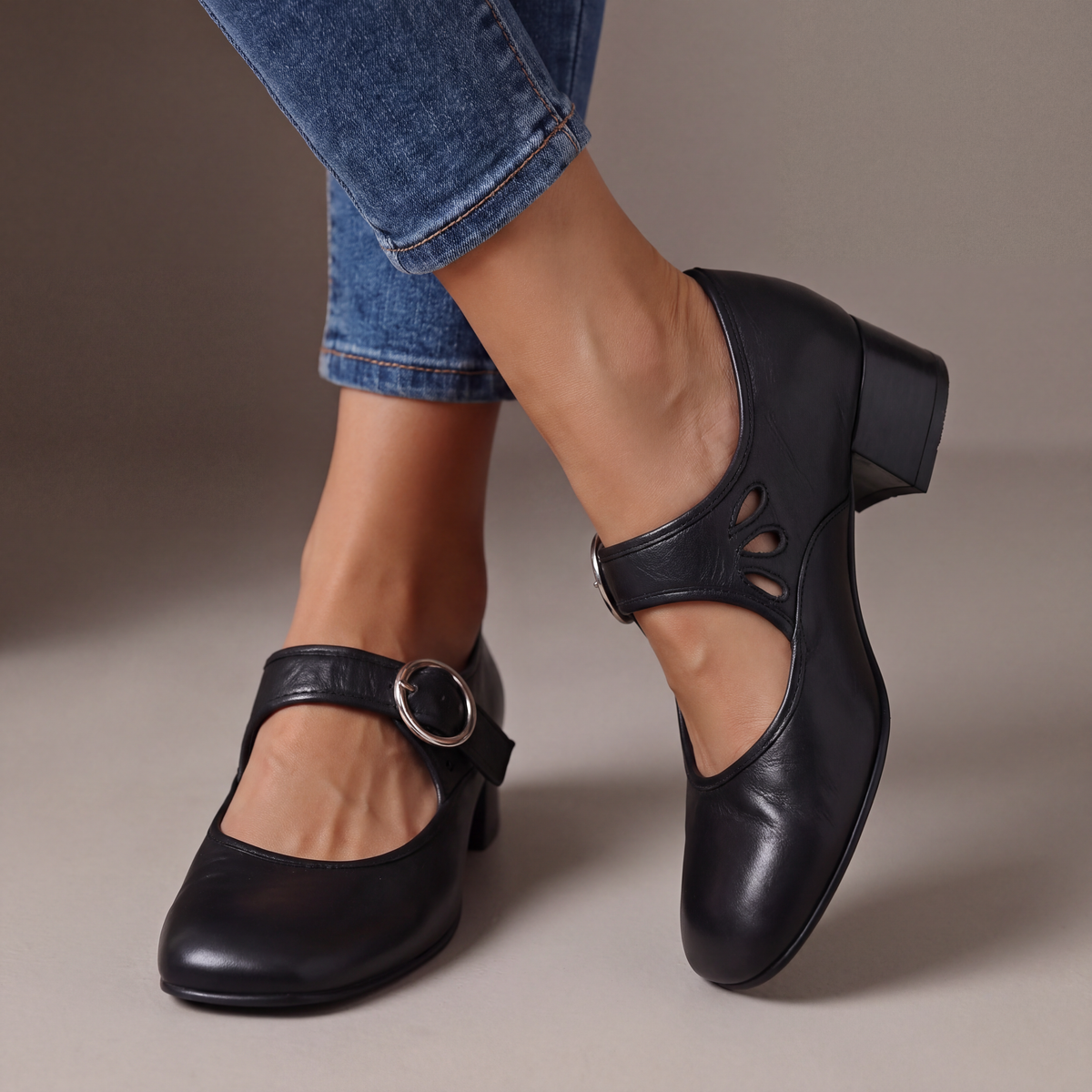 DELAMONT| Babies en Cuir Souple Nathalie