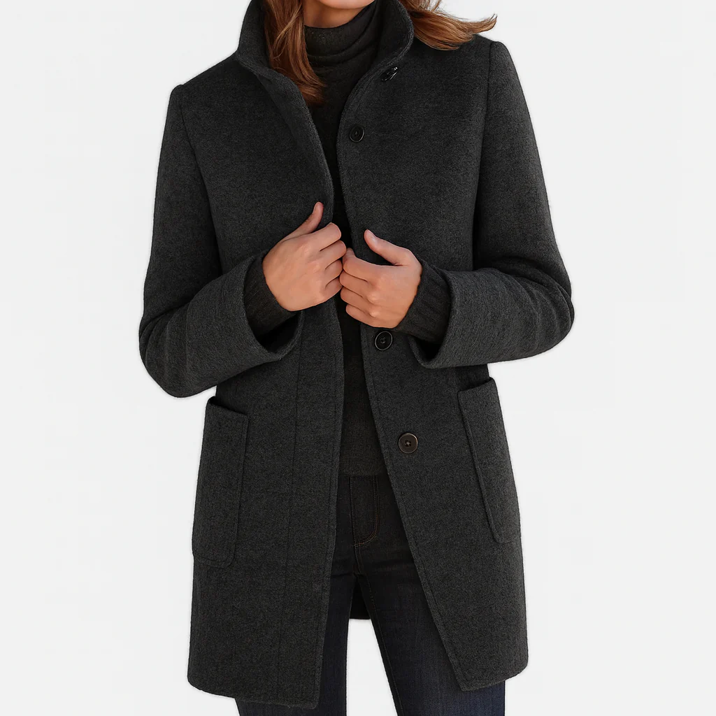 Delamont Paris| Manteau en laine à coupe midi