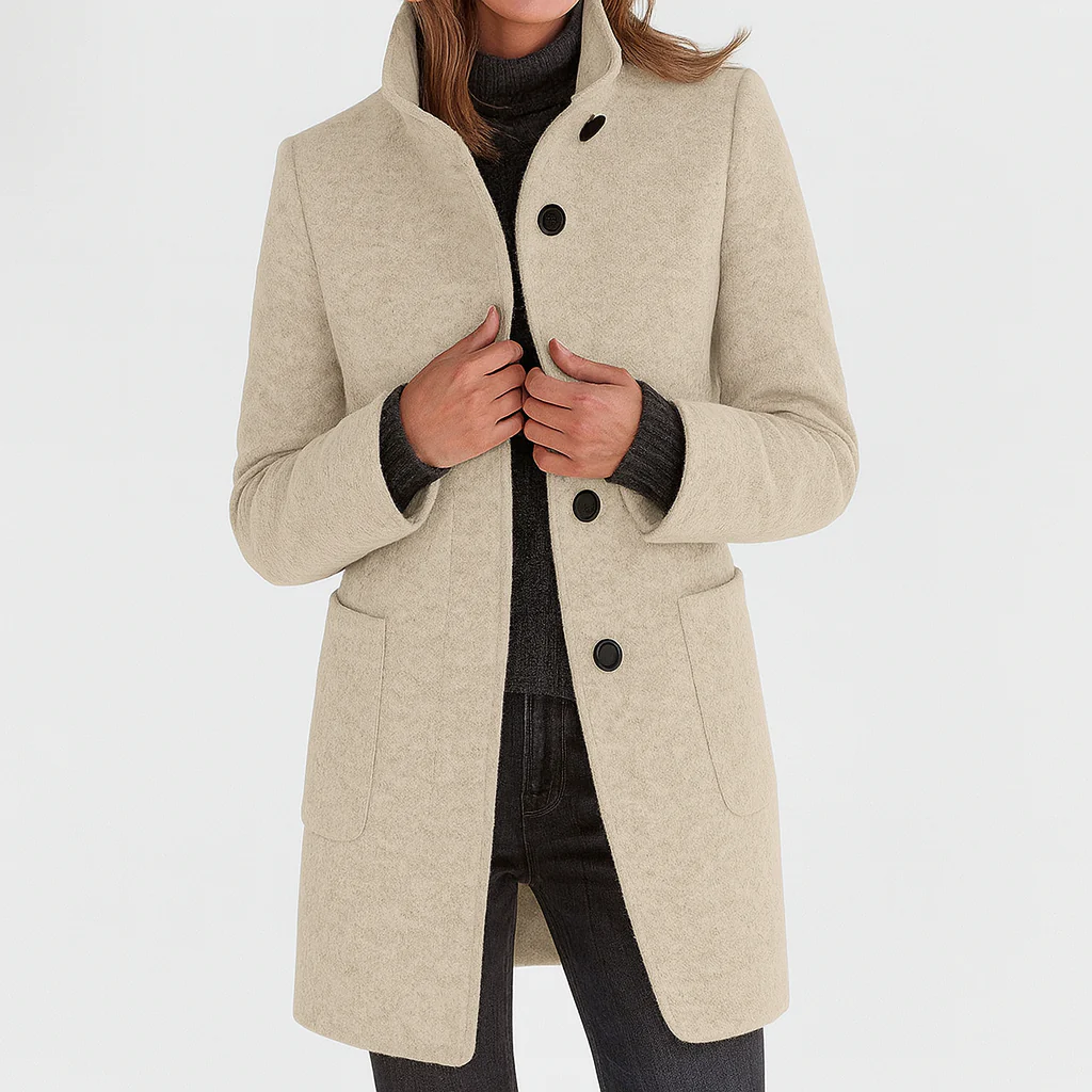 Delamont Paris| Manteau en laine à coupe midi