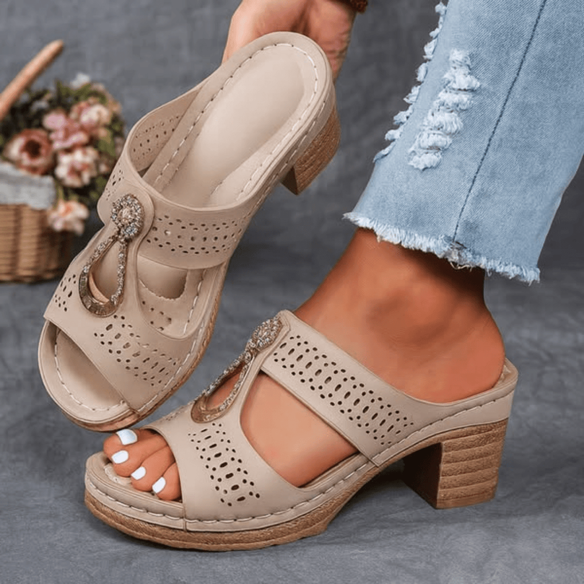 DELAMONT| Sandales Orthopédiques Confortables Lisa