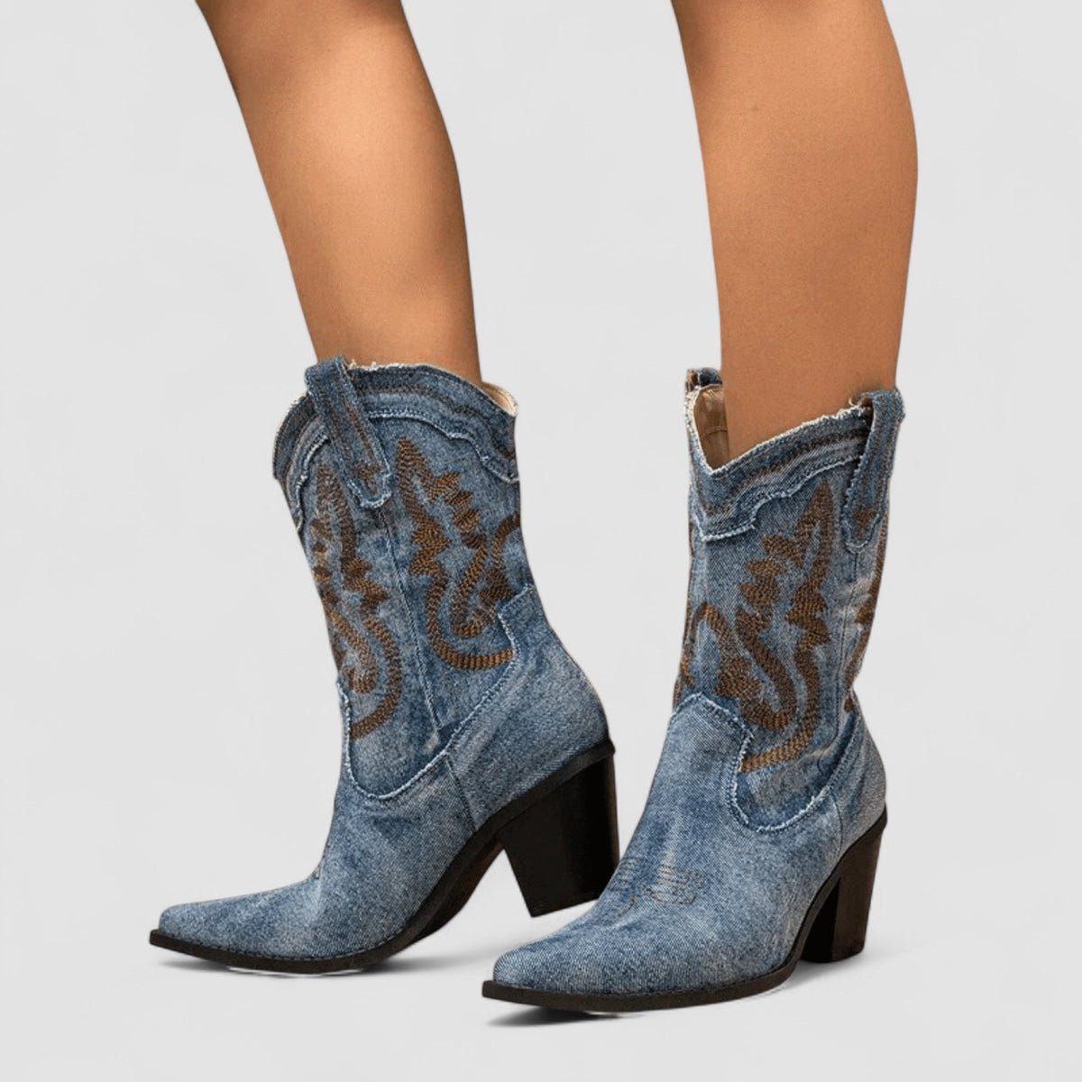 DELAMONT  Bottines en Denim Orthopédique Selena