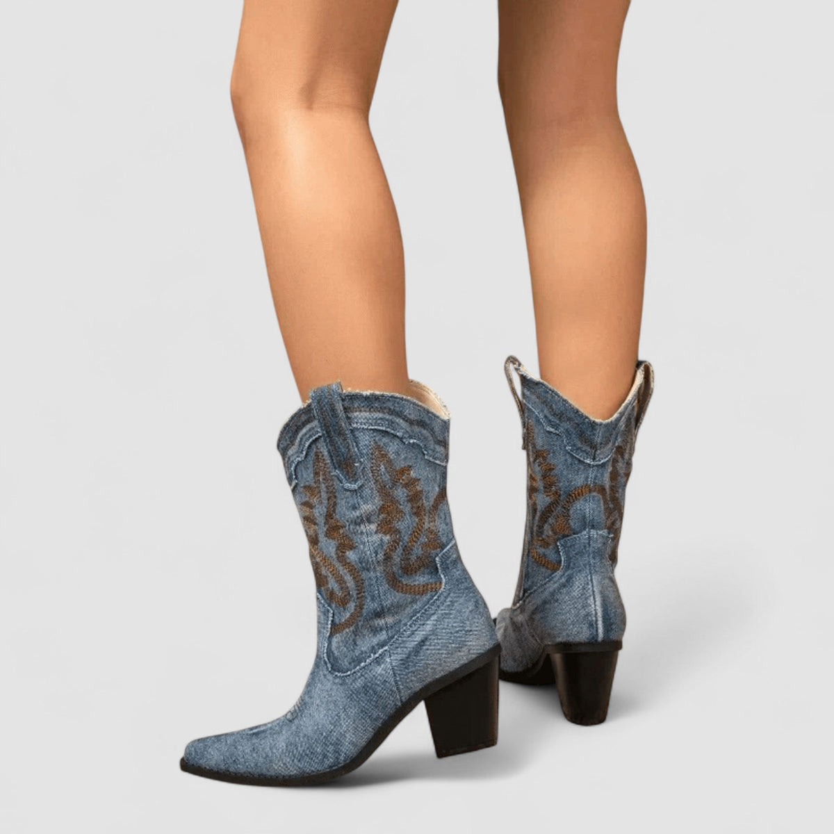 DELAMONT  Bottines en Denim Orthopédique Selena