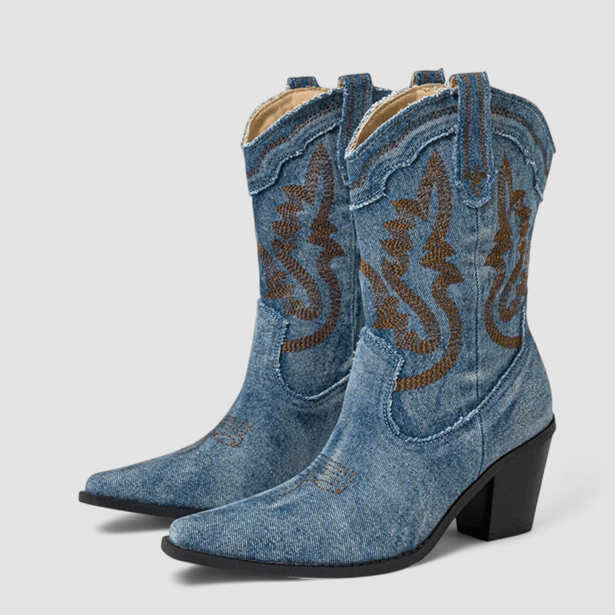 DELAMONT  Bottines en Denim Orthopédique Selena