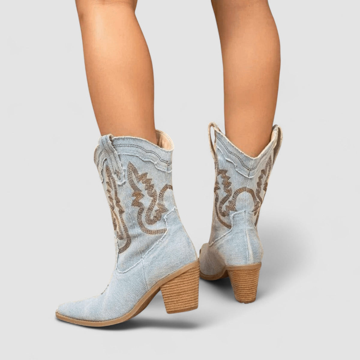 DELAMONT  Bottines en Denim Orthopédique Selena