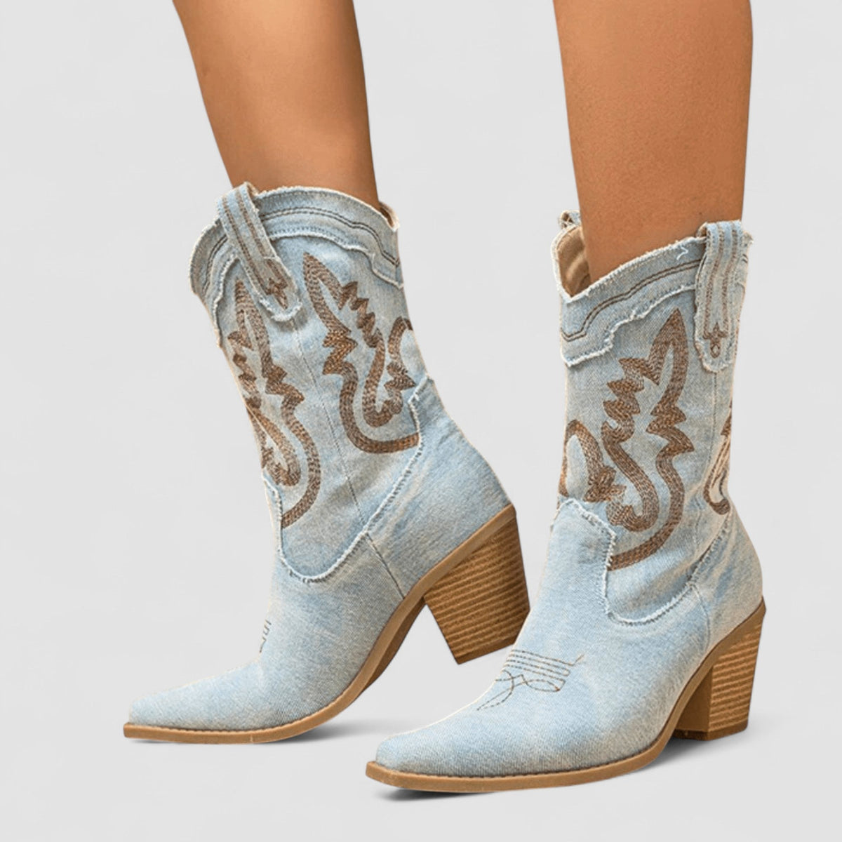 DELAMONT  Bottines en Denim Orthopédique Selena