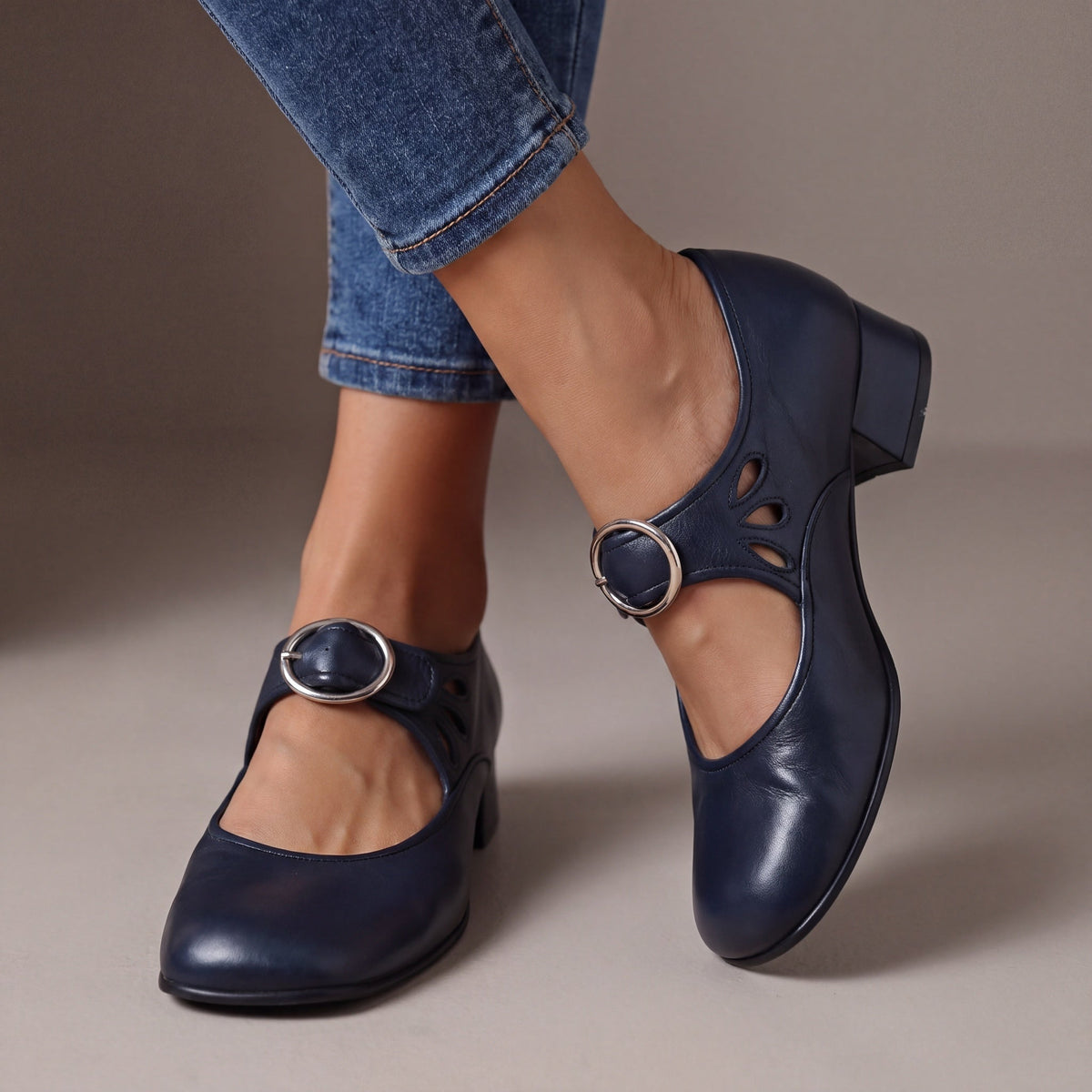 DELAMONT| Babies en Cuir Souple Nathalie