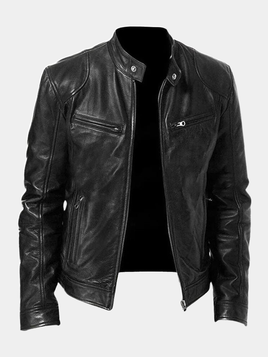 Delemont| Veste en cuir décontractée