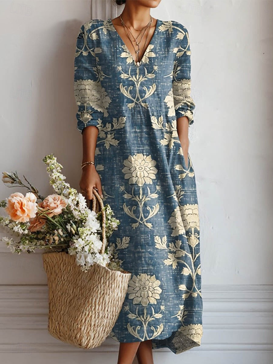 DELAMONT | Robe de Confort Quotidien Karin